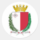 Recherche de drapeau malte autocollants Armoiries