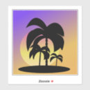 Search for palm tree sunset stickers Summer