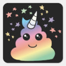 Search for rainbow poop stickers Unicorn