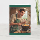 Search for cooking birthday cards Chef