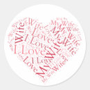 Search for i love my wife stickers Red