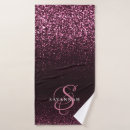 Search for pink glitter bath towels Script