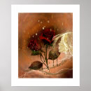 Recherche de rose orange posters Rouge