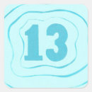 Search for thirteen birthday stickers Blue