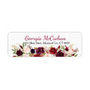 Search for rustic burgundy return address labels Bridal shower