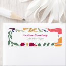 Search for floral bridal return address labels Wildflower