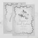 Search for silver sweet 16 invitations Princess