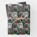 Search for raccoon christmas wrapping paper Santa claus