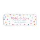 Search for paint party return address labels Watercolor