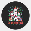 Search for funny dentist stickers Xmas