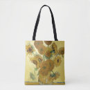 Search for van gogh sunflowers tote bags Vase