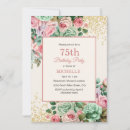 Search for 75 birthday invitations Feminine