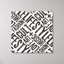 Recherche de dire impressions sur toile Typographie