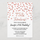 Search for 75 and fabulous invitations Black