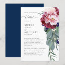 Search for navy blue and blush pink wedding invitations Burgundy