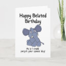 Recherche de belated anniversaire cartes Tardif