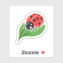 Search for red and green ladybug stickers Leaf