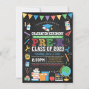 Search for pre k graduation invitations Chalkboard