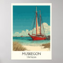Search for vintage sailing posters Michigan