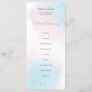 Search for whimsical wedding programs Blue