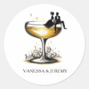 Search for champagne glasses party stickers Rehearsal dinner