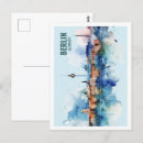 Recherche de berlin skyline cartes postales Aquarelle