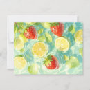 Recherche de fruit cartes postales Fraise