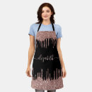 Search for gold glitter aprons Black