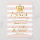 Search for gold princess baby shower invitations Crown