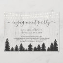 Search for rustic winter engagement party invitations String lights