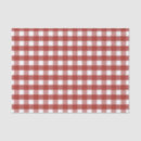 Search for red and white gingham tissue paper Check
