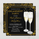 Search for champagne glass engagement party invitations Elegant
