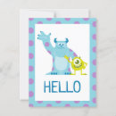 Recherche de monstres cartes postales Disney