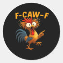 Search for funny rooster stickers Crow