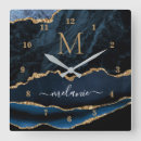 Recherche de bleu marine horloges Nom