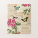 Recherche de papillon vintage puzzles Fleurs