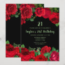 Search for red and black 18th birthday invitations Floral
