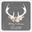 Search for deer wedding stickers Floral