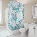Search for turquoise stone shower curtains White