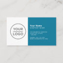 Search for black and teal business cards Logo