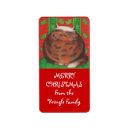 Search for cat christmas return address labels Cartoon