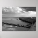 Recherche de mer orageuse Noir et blanc