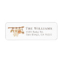 Search for clothesline return address labels Boho