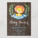 Search for lion baby boy shower invitations Its a boy