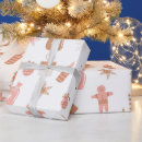 Search for pink gingerbread wrapping paper Cute