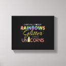 Search for rainbow unicorn canvas prints Be a unicorn