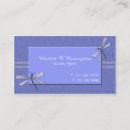 Recherche de libellule bleue cartes visite Professionnel