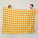 Search for orange gingham blankets Bright