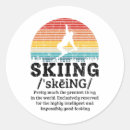 Search for funny skier stickers Fitness
