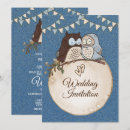 Recherche de hibou mariage invitations Vintage